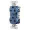 Hubbell Wiring Device-Kellems Straight Blade Receptacle, 6-20R, 20 A, 250V AC, 2 Pole, 3 Wire, Flush Mount, Grounded 5462BL - alternate 1
